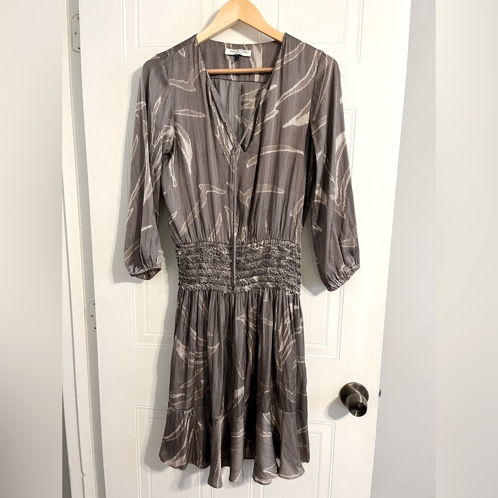Halston Heritage Metallic Dress - Size Small